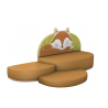 Betzold vaikiška sofa-lova „Fox“ su kilimėliu