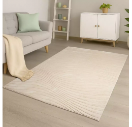 Kilimas ''Wave'' įvairių dydžių, ivory
