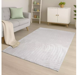 Kilimas ''Teppich Waves'' įvairių dydžių, ivory