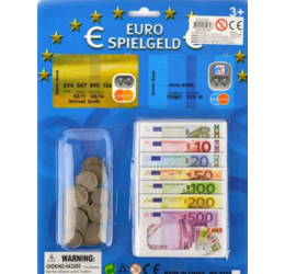 Didelis žaidybinių eurų rinkinys 70vnt.