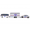 Licencijuoti metaliniai automobiliai 1:64 – Volkswagen Van “Samba” ir Volkswagen Beetle su priekaba