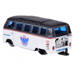 Licencijuoti metaliniai automobiliai 1:64 – Volkswagen Van “Samba” ir Volkswagen Beetle su priekaba