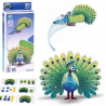 3D kartoninė dėlionė – spalvingas povas