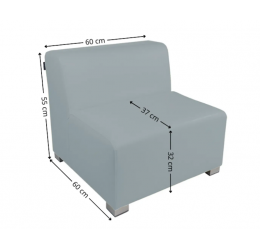 Vienvietė sofa FUN 42cm