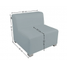 Vienvietė sofa FUN 42cm