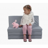 Sulankstoma minkšta sofa, eko odos