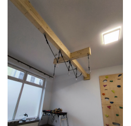 Medinė sija su skersiniu ir virvės stropu iki 6 m