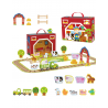 TOOKY TOY medinės fermos figūrėlės lagamine