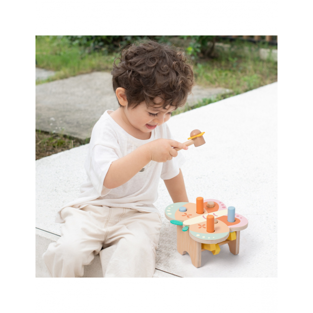 CLASSIC WORLD Montessori pastelinis drugelio plaktukas