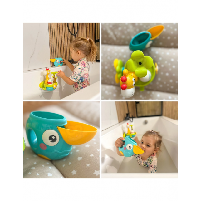 WOOPIE BABY Žirafos vonios žaislas su puodelio piltuvu