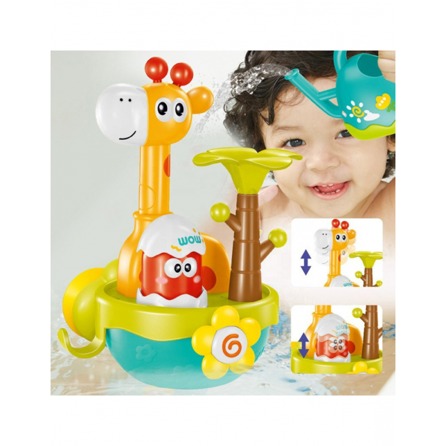 WOOPIE BABY Žirafos vonios žaislas su puodelio piltuvu