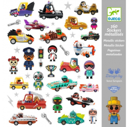 160 lipdukų – „Crazy Motors“ pasaulis