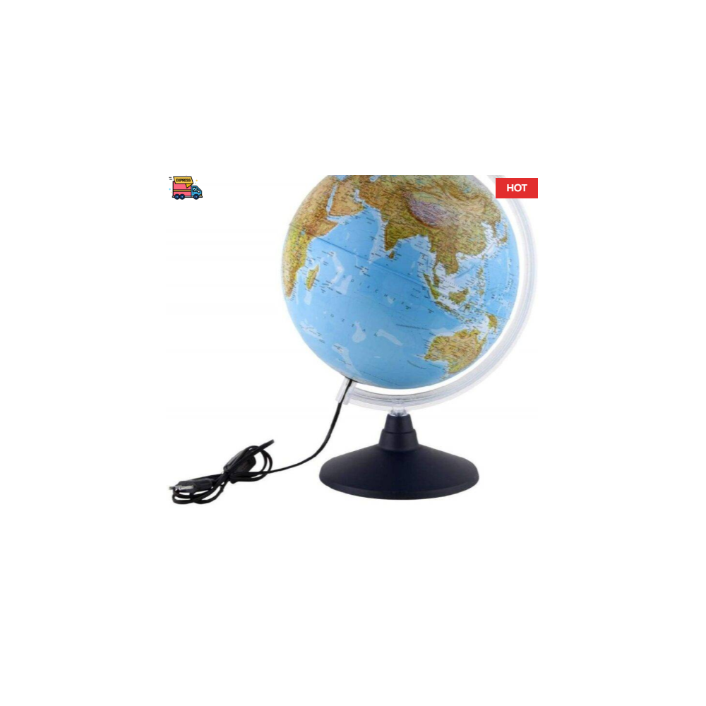 Lietuviškas reljefinis ,,Uranio" gaublys, 30cm