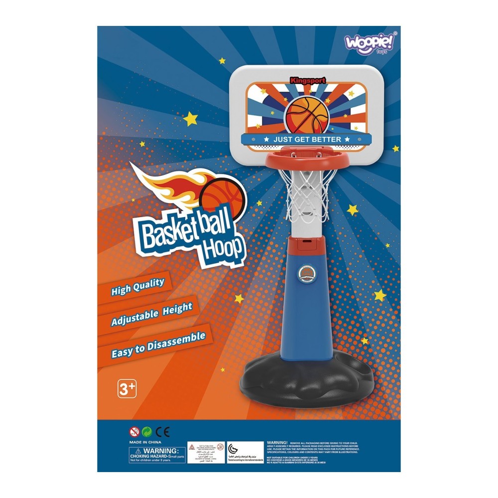 WOOPIE krepšinio komplektas 99–125 cm + kamuolys + pompa