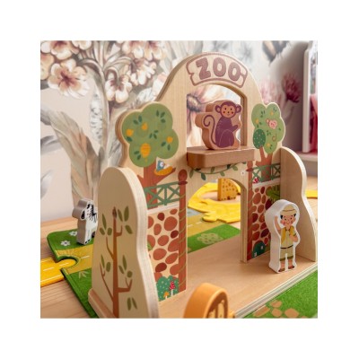 „TOOKY TOY“ nešiojamų žaislinių gyvūnėlių rinkinys „Mini Zoo“