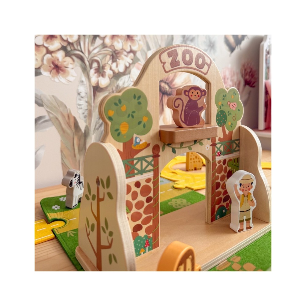 „TOOKY TOY“ nešiojamų žaislinių gyvūnėlių rinkinys „Mini Zoo“