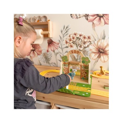 „TOOKY TOY“ nešiojamų žaislinių gyvūnėlių rinkinys „Mini Zoo“