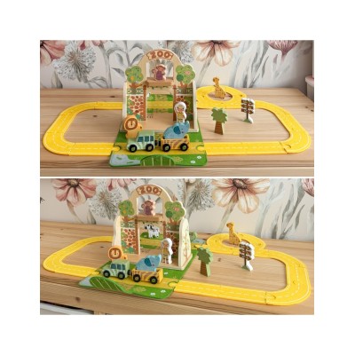 „TOOKY TOY“ nešiojamų žaislinių gyvūnėlių rinkinys „Mini Zoo“
