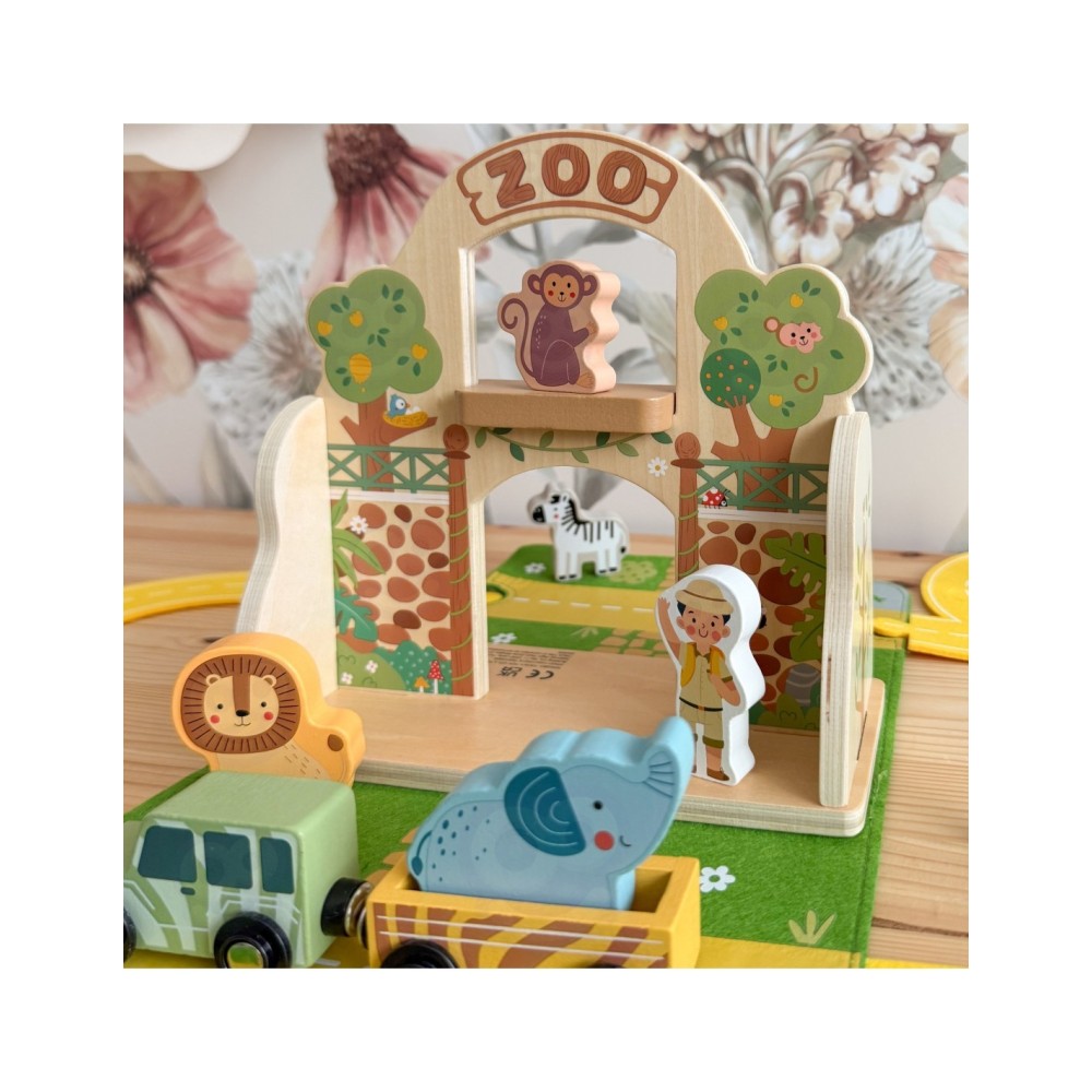 „TOOKY TOY“ nešiojamų žaislinių gyvūnėlių rinkinys „Mini Zoo“