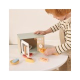 TOOKY TOY medinis maisto rinkinys su mikrobangų krosnele