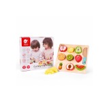 „CLASSIC WORLD“ Montessori vaisių pjaustymo rinkinys su „Velcro“ lipdukais, 20 vnt.