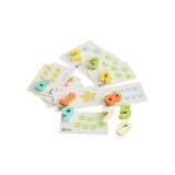 CLASSIC WORLD „Pastel Baby Box“ – pirmieji mokomieji žaislai vaikams nuo 12 iki 18 mėnesių
