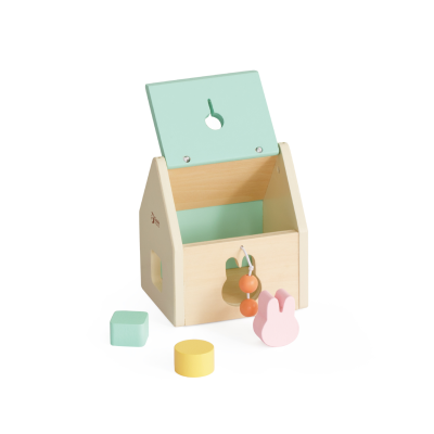 CLASSIC WORLD „Pastel Baby Box“ – pirmieji mokomieji žaislai vaikams nuo 12 iki 18 mėnesių