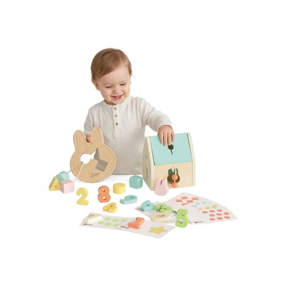 CLASSIC WORLD „Pastel Baby Box“ – pirmieji mokomieji žaislai vaikams nuo 12 iki 18 mėnesių