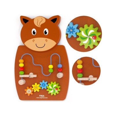 Viga Toys edukacinė lenta ''Arkliukas''