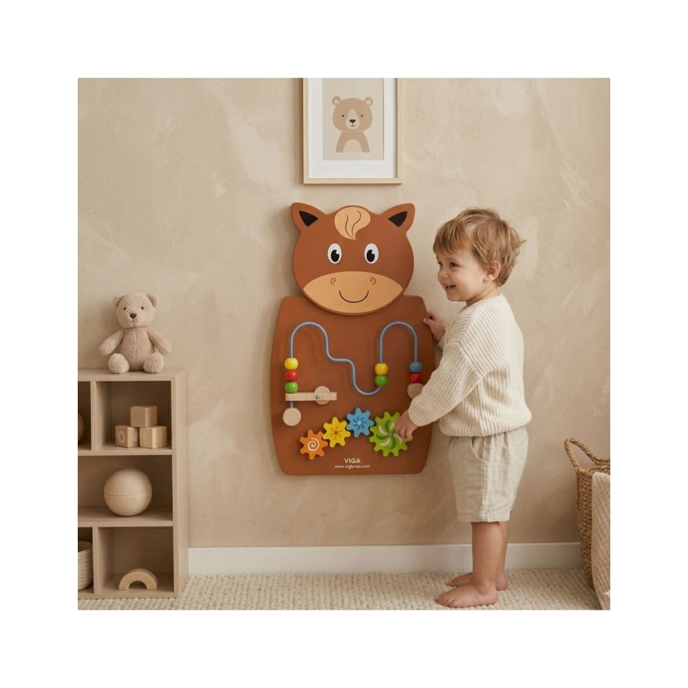 Viga Toys edukacinė lenta ''Arkliukas''