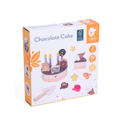 CLASSIC WORLD Medinis gimtadienio tortas pjaustymui, 19 vnt.