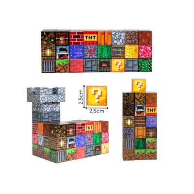 Woopie 3D magnetinei blokeliai 63vnt.