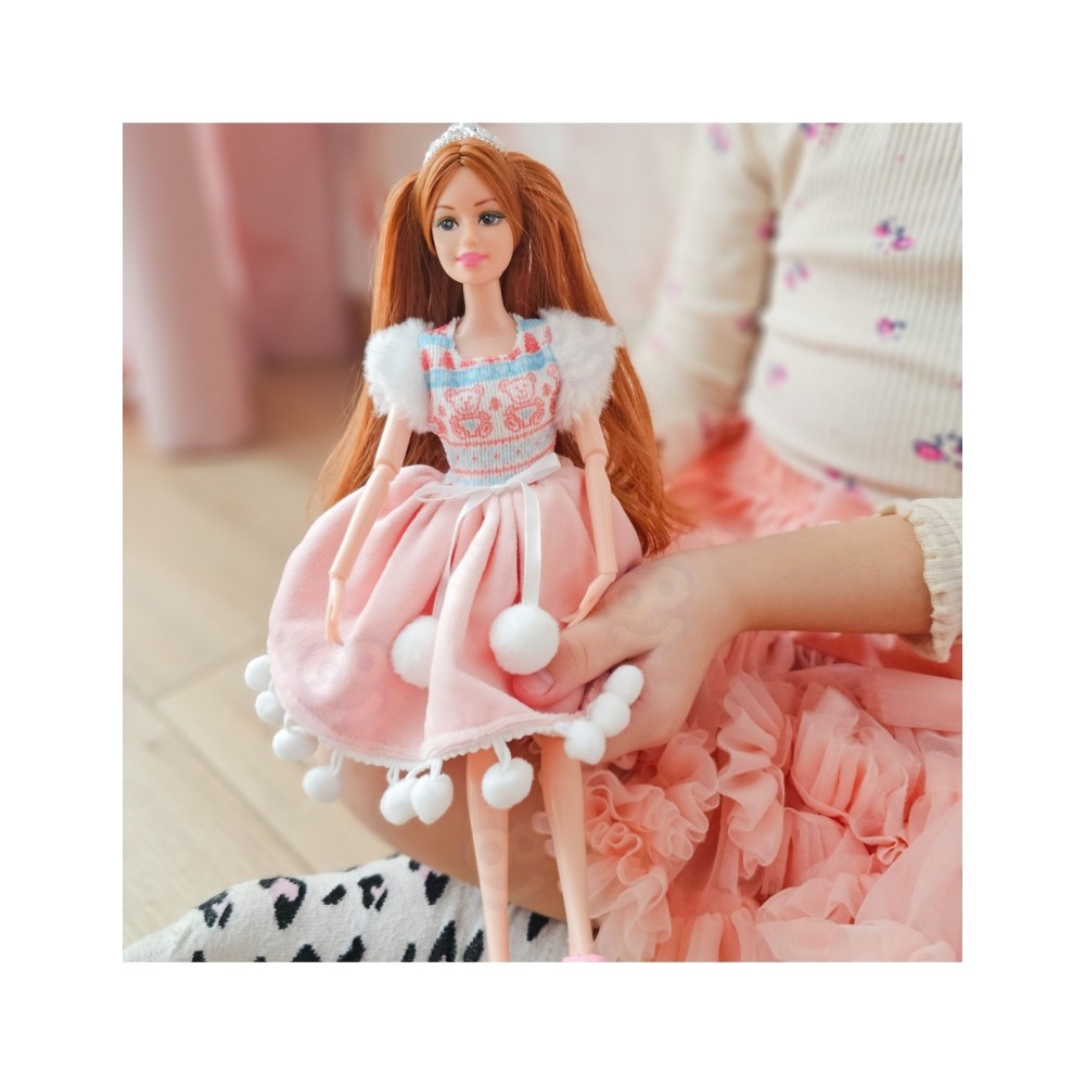 WOOPIE ROYAL Emi Kalėdų princesės lėlė su meškiuku