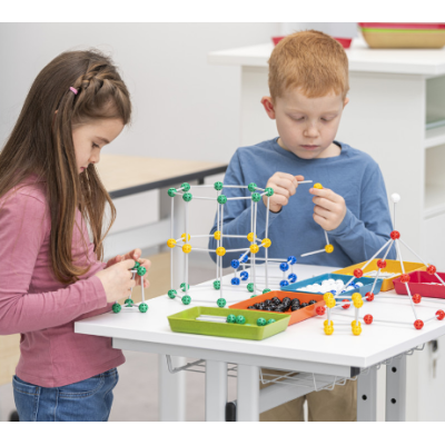 Edukacinis konstravimo rinkinys „Geometrijos pasaulis“ – 420 dalių