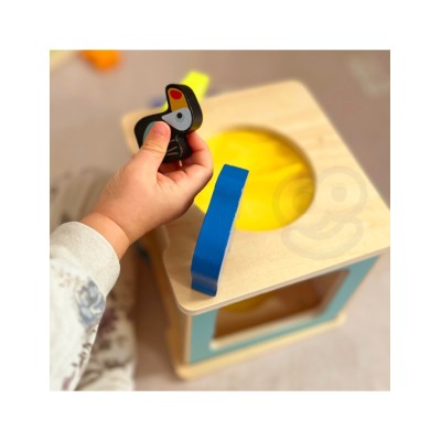 WOOPIE GREEN „Box XXL“ – „Montessori“ ugdomoji 7-in-1 sensorinė dėžutė, skirta 31–36 mėnesių vaikams, FSC