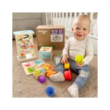 WOOPIE GREEN „Box 6in1“ 13–15 mėn. Montessori sensorinis žaislų rinkinys.