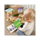 WOOPIE GREEN „Box 6in1“ 13–15 mėn. Montessori sensorinis žaislų rinkinys.