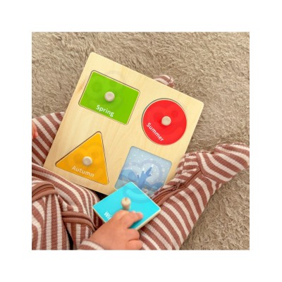WOOPIE GREEN „Box 6in1“ 13–15 mėn. Montessori sensorinis žaislų rinkinys.