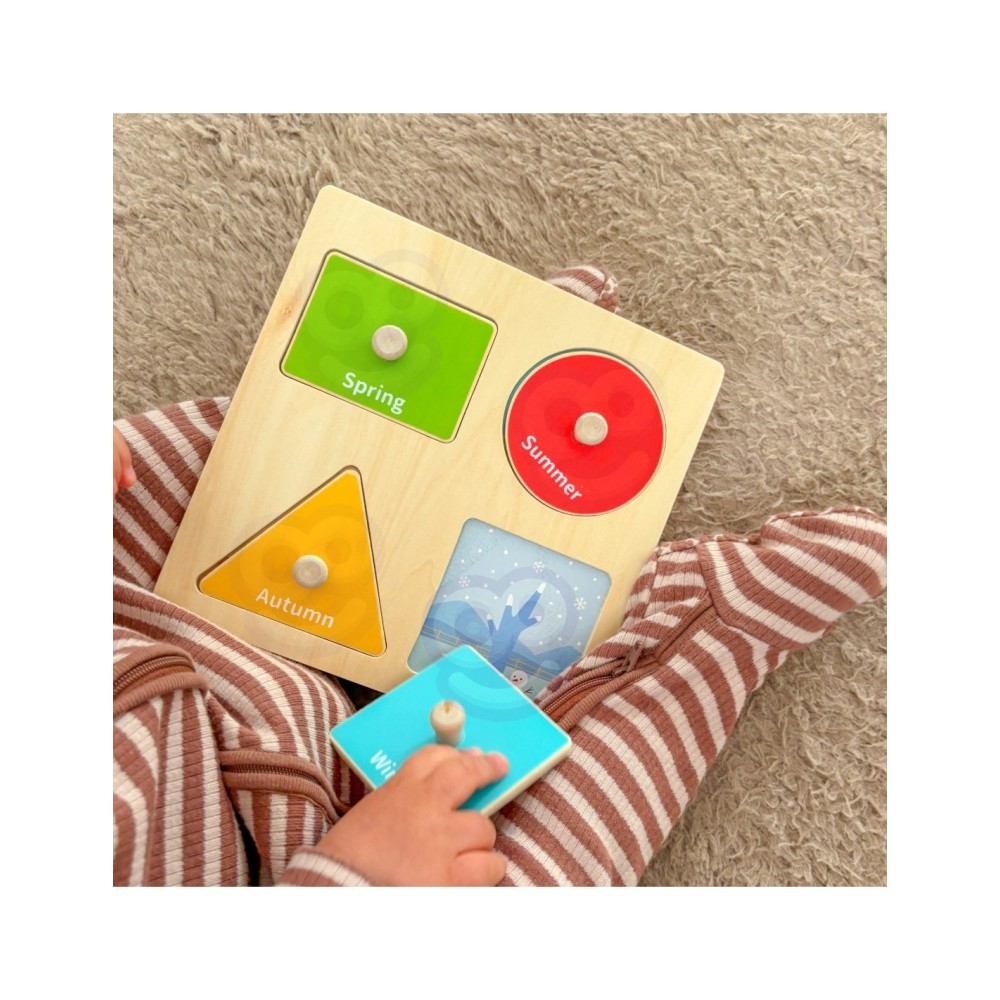 WOOPIE GREEN „Box 6in1“ 13–15 mėn. Montessori sensorinis žaislų rinkinys.