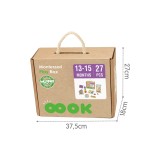 WOOPIE GREEN „Box 6in1“ 13–15 mėn. Montessori sensorinis žaislų rinkinys.