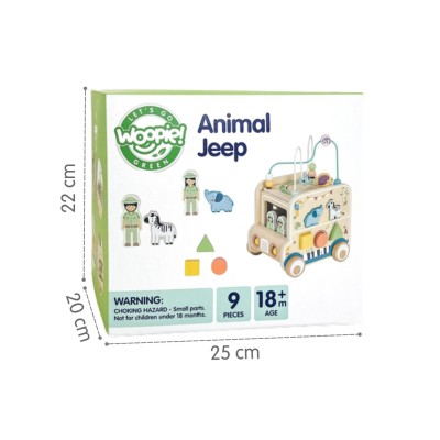 WOOPIE GREEN Medinis užduočių kubas „Safari“ visureigis, FSC