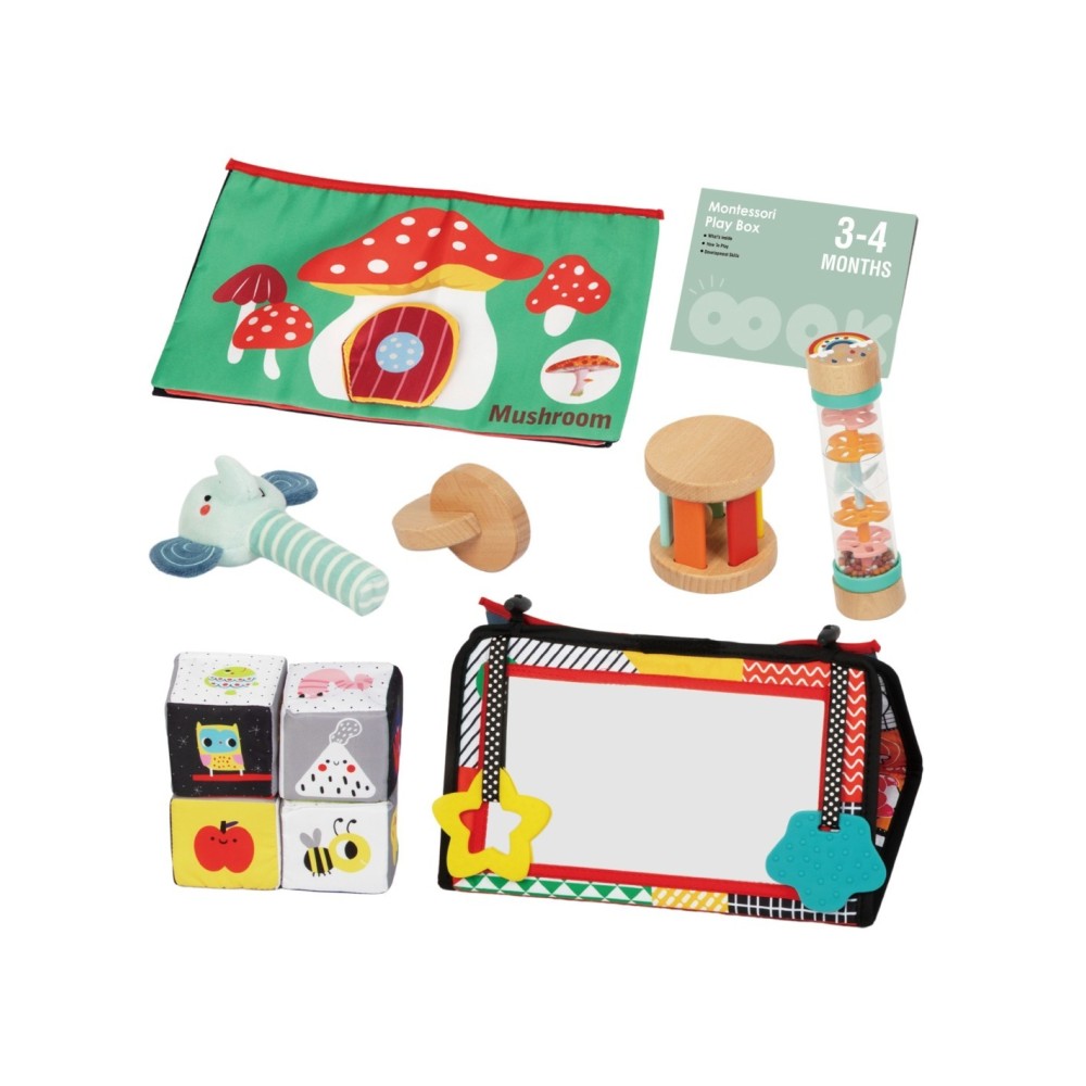 WOOPIE GREEN XXL „Montessori“ jutimų ir ugdymo rinkinys „6 viename“ (FSC)