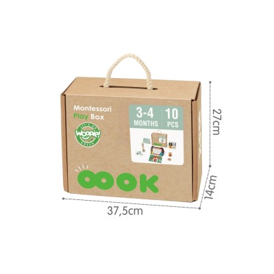 WOOPIE GREEN XXL „Montessori“ jutimų ir ugdymo rinkinys „6 viename“ (FSC)