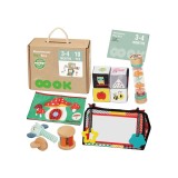 WOOPIE GREEN XXL „Montessori“ jutimų ir ugdymo rinkinys „6 viename“ (FSC)