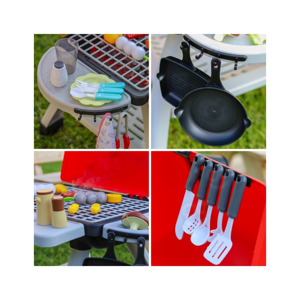 „WOOPIE Grill“ interaktyvusis LED Barbekiu (BBQ) rinkinys „Sodo kepsninė“, XL, 41 vnt.