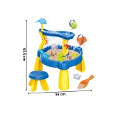 WOOPIE XL vandens staliukas su kėde 2in1 ir delfinų smėlio dėžė (12 vnt.)