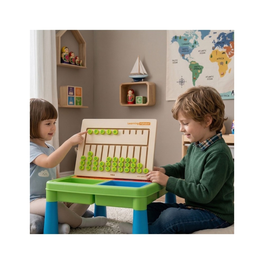 „Viga Toys“ abėcėlės mokymosi sensorinė lenta