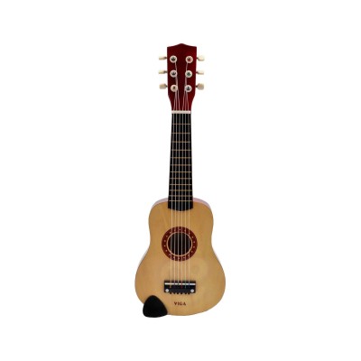 „Viga“ medinė gitara vaikams, natūralios spalvos, 6 stygų