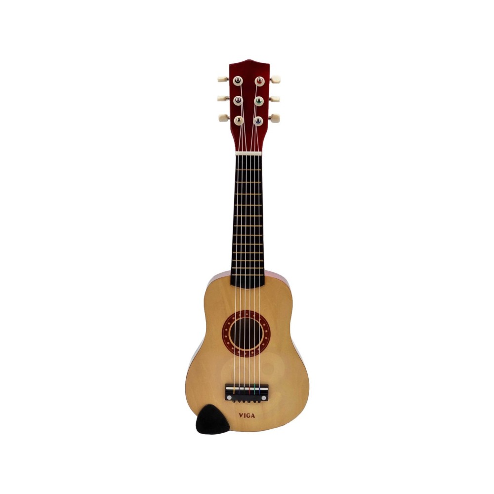 „Viga“ medinė gitara vaikams, natūralios spalvos, 6 stygų
