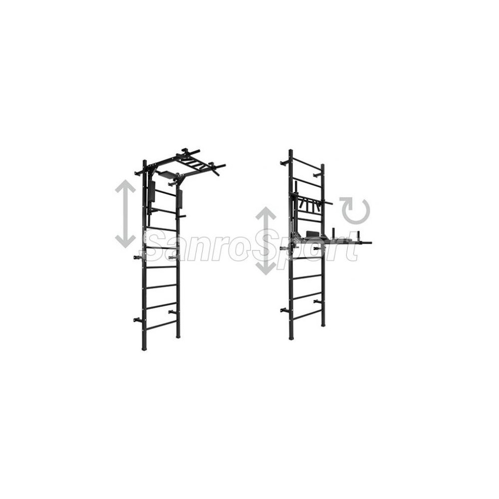 Sporto kompleksas PRO 3 in 1 juodas, 229x68cm.